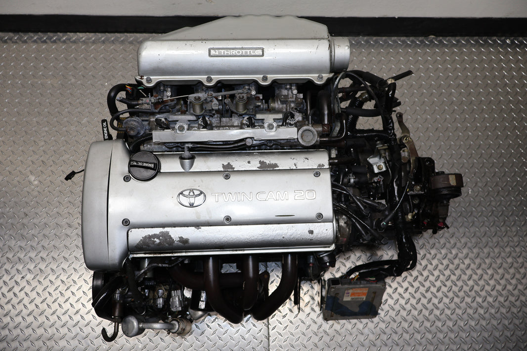 JDM Toyota 4AGE Silvertop 1.6L 20V Engine & 5-Speed Manual Trans