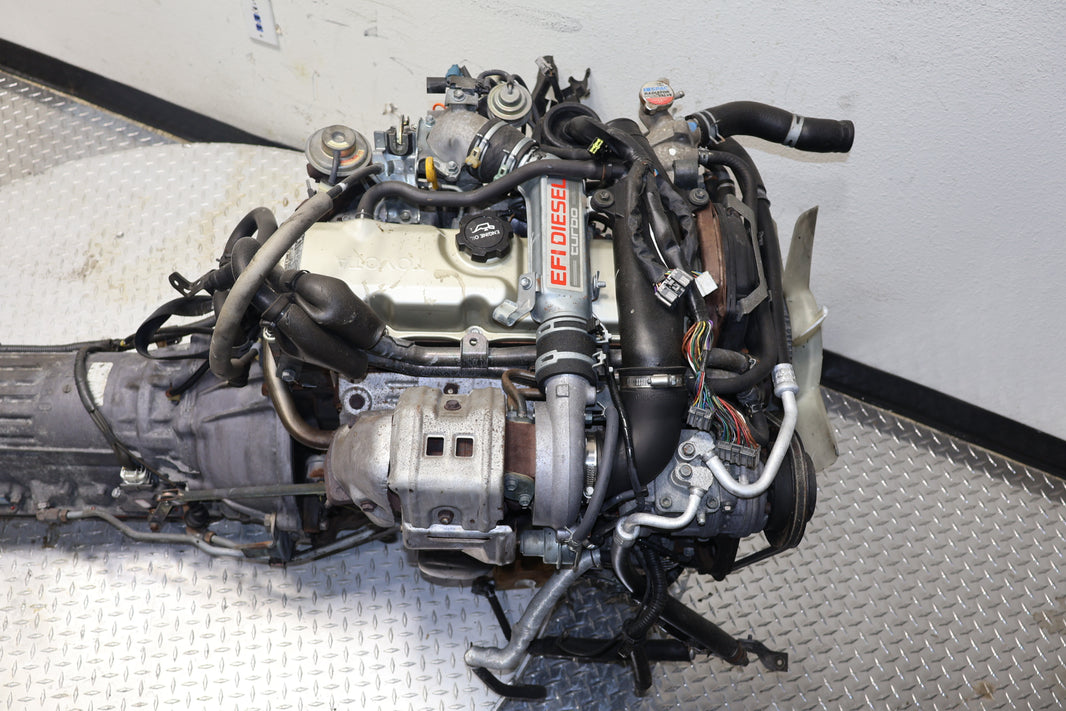 Toyota 4Runner Hilux Prado JDM 2L-TE Motor | 2.4L EFI Turbo Diesel Engine & AWD Transmission