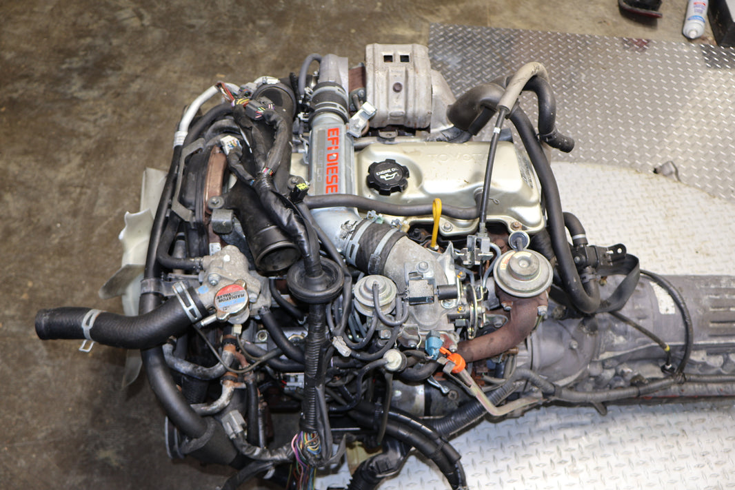 Toyota 4Runner Hilux Prado JDM 2L-TE Motor | 2.4L EFI Turbo Diesel Engine & AWD Transmission