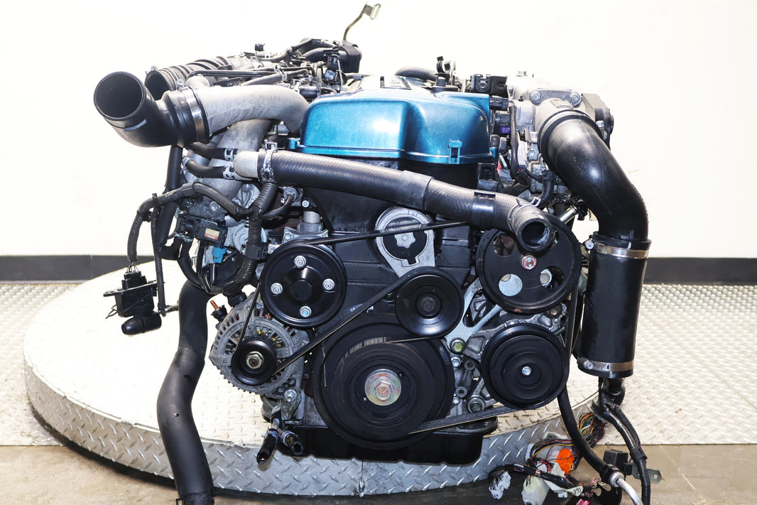 2JZ-GTE VVTi JDM Engine 3.0L I6 Twin Turbo Aristo IS300 Motor w/ AT Harness ECU