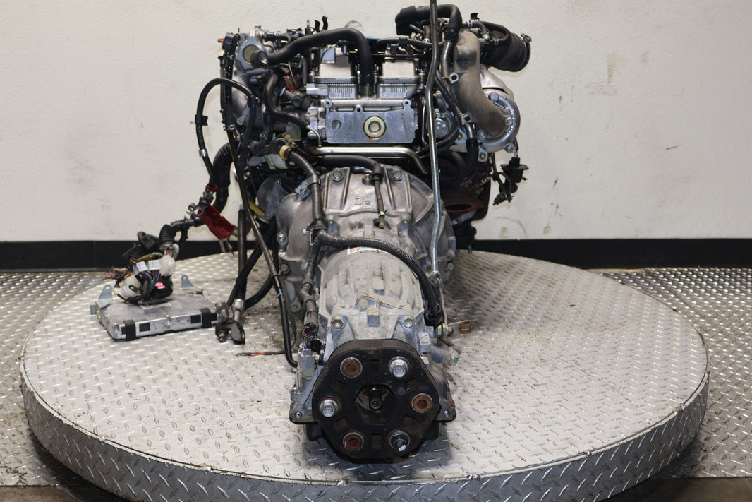 2JZ-GTE VVTi JDM Engine 3.0L I6 Twin Turbo Aristo IS300 Motor w/ AT Harness ECU
